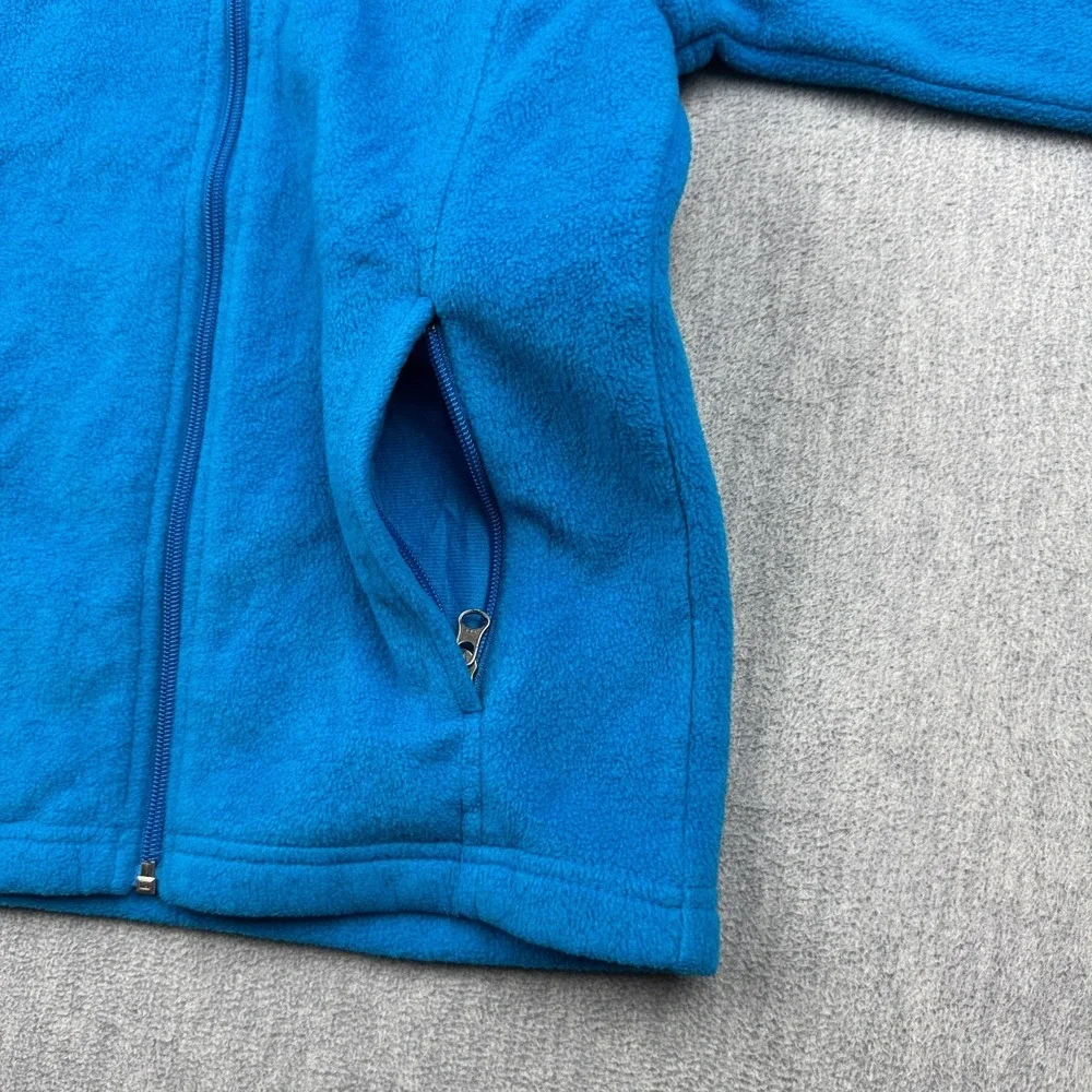 Columbia Jacket Kids Small 8 Blue Fleece Benton Springs Zip Pockets Outdoor Warm